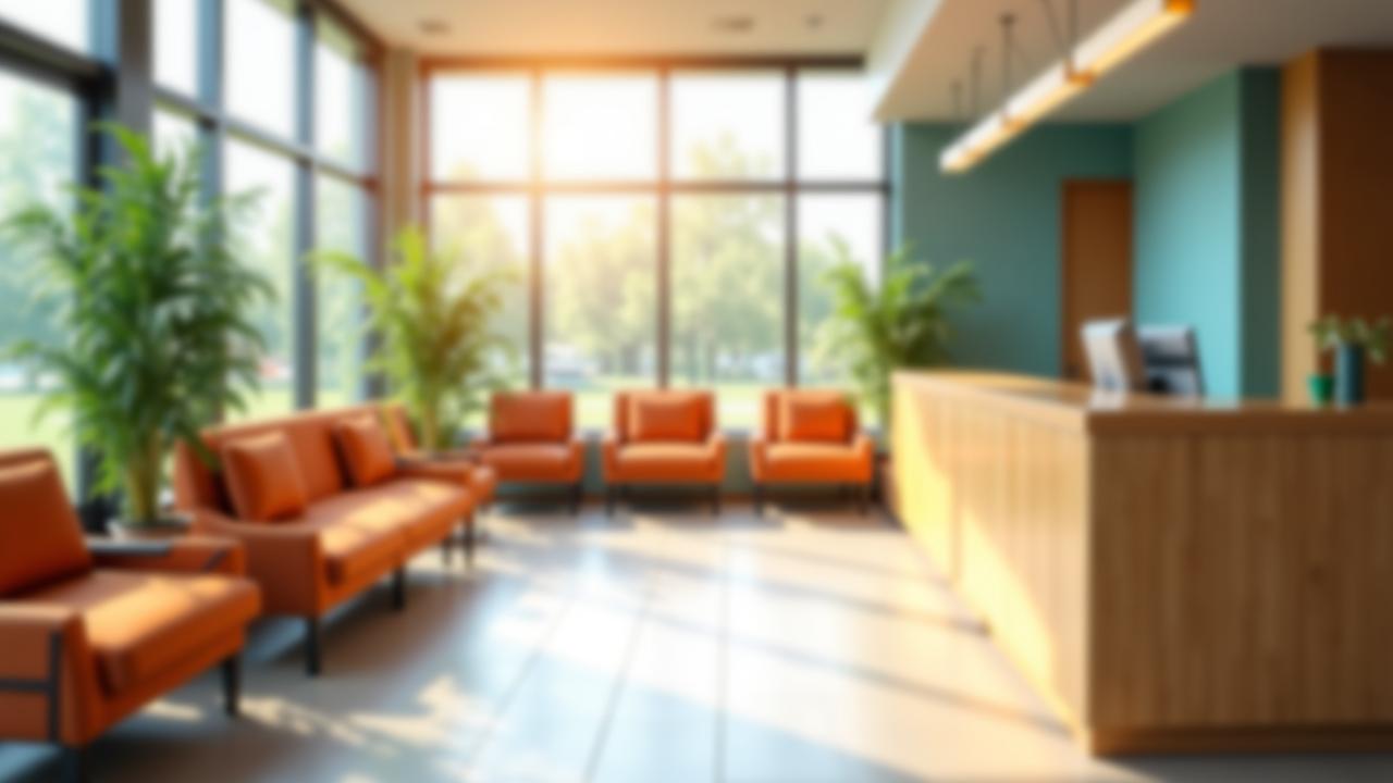 A welcoming community center reception area in Dublin
